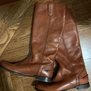 Madewell timeless brown leather boots 7.5